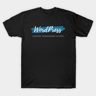 WordPress Content Management System Paint Smear T-Shirt